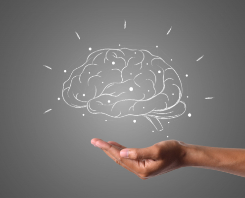 Imagen de cerebro dibujado